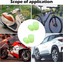 Tyre Luminous Glow Car Tire Valve Cap (4 Pcs Set)