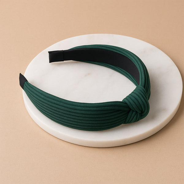 Womens Ribbed Texture Knot Design Hairband