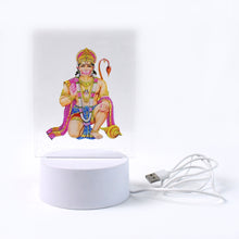 3d Lord Hanuman Frame With Soft White Light