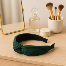 Womens Ribbed Texture Knot Design Hairband