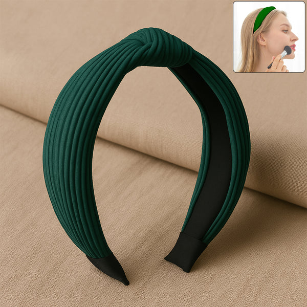 Womens Ribbed Texture Knot Design Hairband