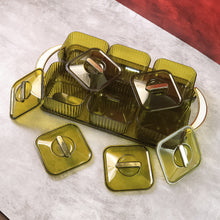 Premium Serving Set With Tray And Lids 400ml Approx (6 Pc)