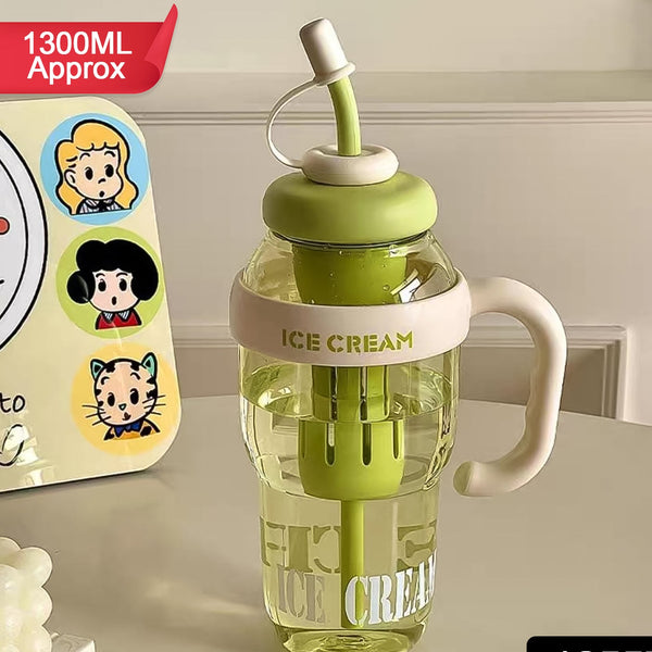 Handle Straw Leakproof Sipper For Kids/Adults (Approx 1300ml)