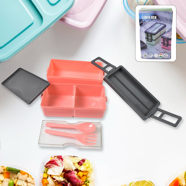 Leak Proof 3 Compartment Premium Lunch Box For Office