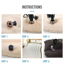 Portable Car Backseat Inflatable Air Mattress Bed with Pillows, Pump & Repair Kit(1 Pc)