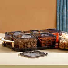 Premium Serving Set With Tray And Lids 400ml Approx (6 Pc)