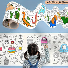 Fun And Educational Coloring Roll (1 Pc)