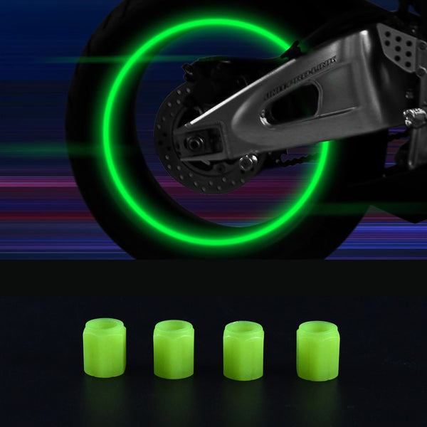 Tyre Luminous Glow Car Tire Valve Cap (4 Pcs Set)