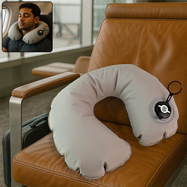 Premium Inflatable Travel Neck Pillow